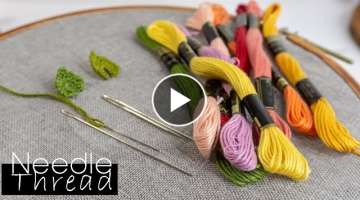 Hand Embroidery for beginners | Needle and Threads | HandiWorks #103