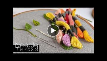 Hand Embroidery for beginners | Needle and Threads | HandiWorks #103