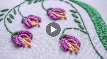 DIY Embroidery Ideas | Stitching Flower Design by Hand | HandiWorks #81