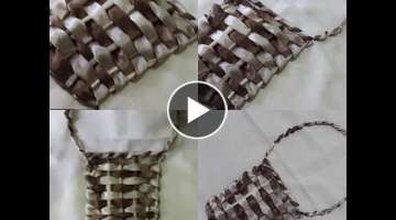 #Kurdela nakışı sepet yapımı -Ribbon embroidery basket making