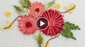 Embroidery Flower by Hand: Easy DIY for clothes by HandiWorks