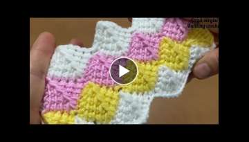 TÄ±ÄŸiÅŸi Ã¶rgÃ¼ bebek yeleÄŸi battaniye modeli Crochet Knitted Baby Blanket Beanie Vest Model