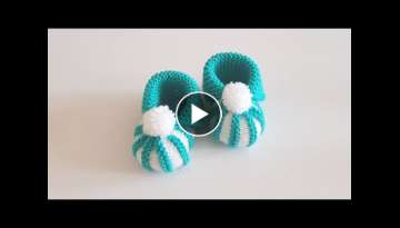 Karpuz Bebek Patik Yapımı - Bebek Patik Modelleri (English Subtitle)
