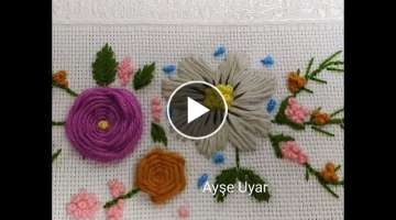 #Embroidery - Nakis ( Havlular için el nakışı modeli yapımı)