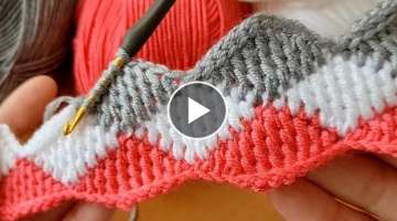 Super Easy Tunisian Knitting Crochet beybi blanket