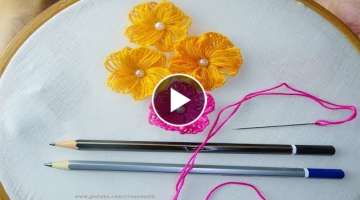 Hand Embroidery amazing Tricks #9| Sewing Hack with Wood Pencil|super easy embroidery trick