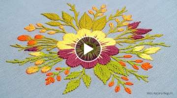 Different Stitches Embroidery Designs||Miss Anjiara Begum||Hand Embroidery Easy Tutorial-632