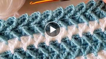 Very Easy Super Knitting Crochet beybi blanket battaniye yelek çanta örgü modeli kolay örgü