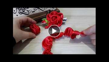 #Kurdela nakışı toka süsü yapımı -Making ribbon embroidery buckle ornament
