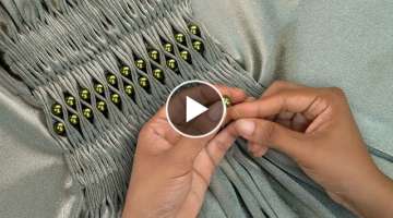Smocked Fabric Art by Hand - Dress Making Ideas
