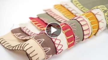 [STAY HOME] Learn Hand Sewing Blanket Stitch #WithMe: 10 Decorative Edge Stitches