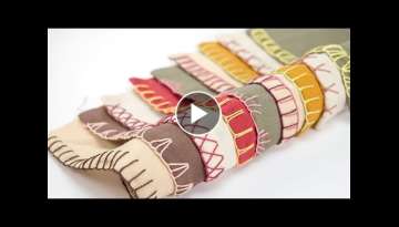 [STAY HOME] Learn Hand Sewing Blanket Stitch #WithMe: 10 Decorative Edge Stitches