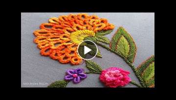 Gorgeous Brazilian Embroidery||Hand Embroidery Brazilian Stitch||Brazilian Embroidery Design-225