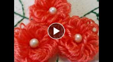 Birit Nakışı Yaprak ve Boyutlu Çiçek Yapımı-Birit Embroidery Leaf and Dimensional Flower M...