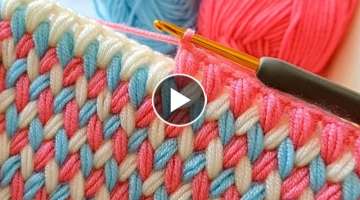 Super Easy Knitting Crochet beybi blanket yelek battaniye canta modeli