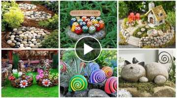 Garden Decoration Ideas Using Stones and Rocks