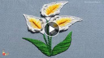 Very easy hand embroidery design, Very cute hand embroidery design, Very simple flower design-43...