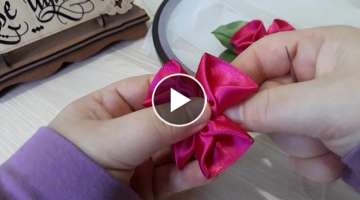 #Kurdela nakışı çok harika çiçek modeli ve yapımı -Ribbon embroidery