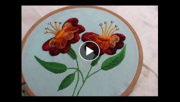 Hand Embroidery Designs | Jacobean flower design | Stitch and Flower-131