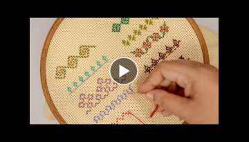 TOP 10 PATTERNS IN KASUTI EMBROIDERY | Beginners' Hand Embroidery Tutorial