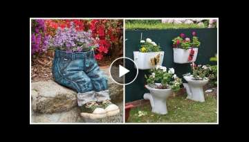 Beautiful garden decor from old furniture and things! 80 ideas for inspiration!