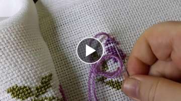 #Seccadeler için kaneviçe modeli -Cross-stitch model for prayer rugs -
